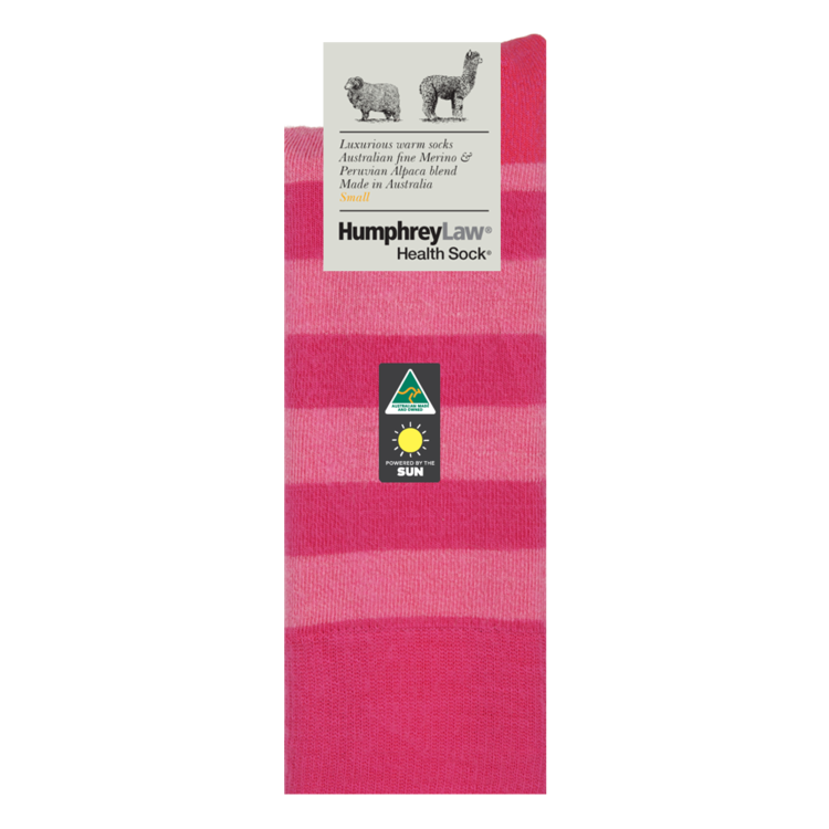 Humphrey Law Alpaca & Merino Stripe Socks