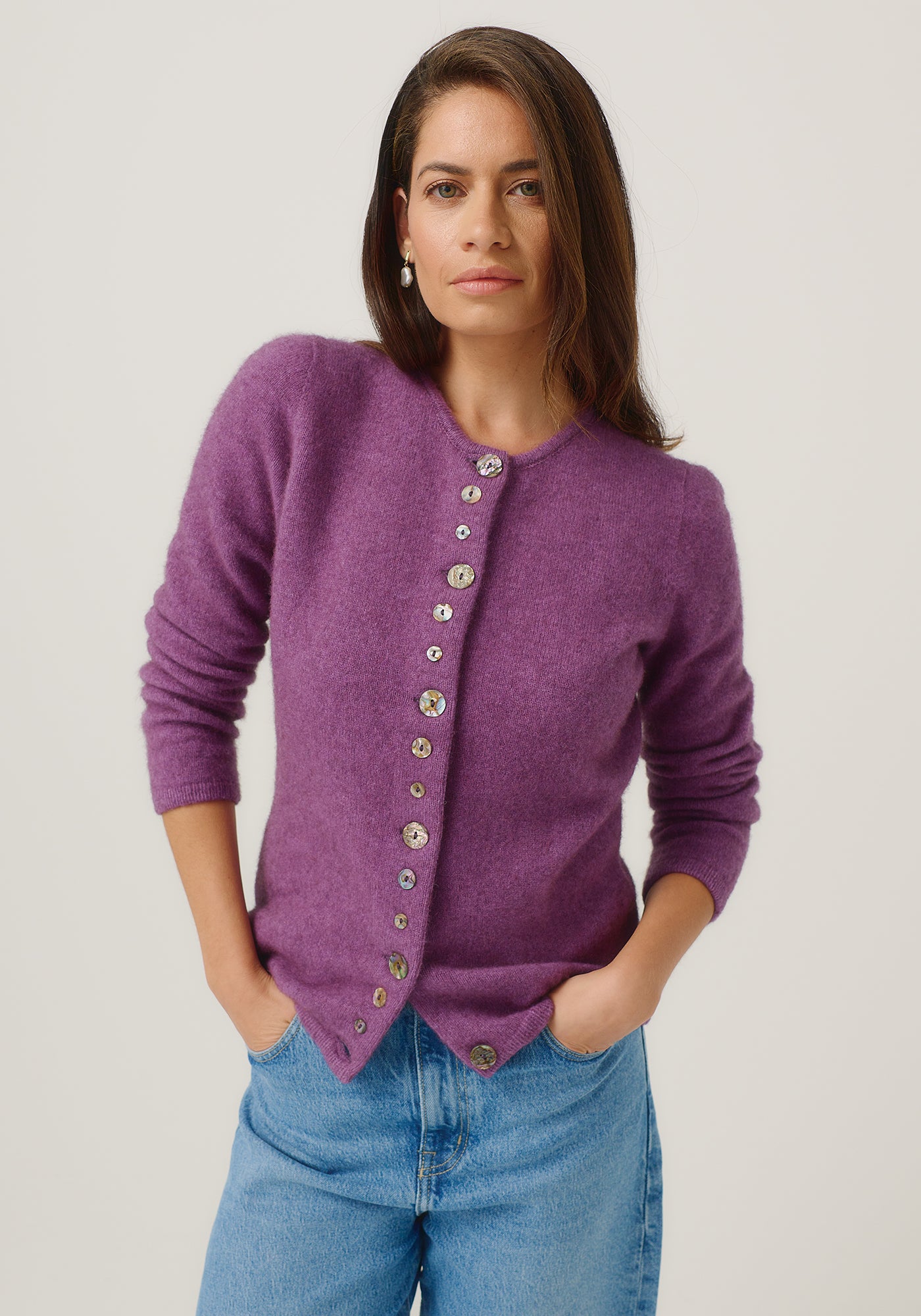 Merinomink Shell Merino Possum Cardigan