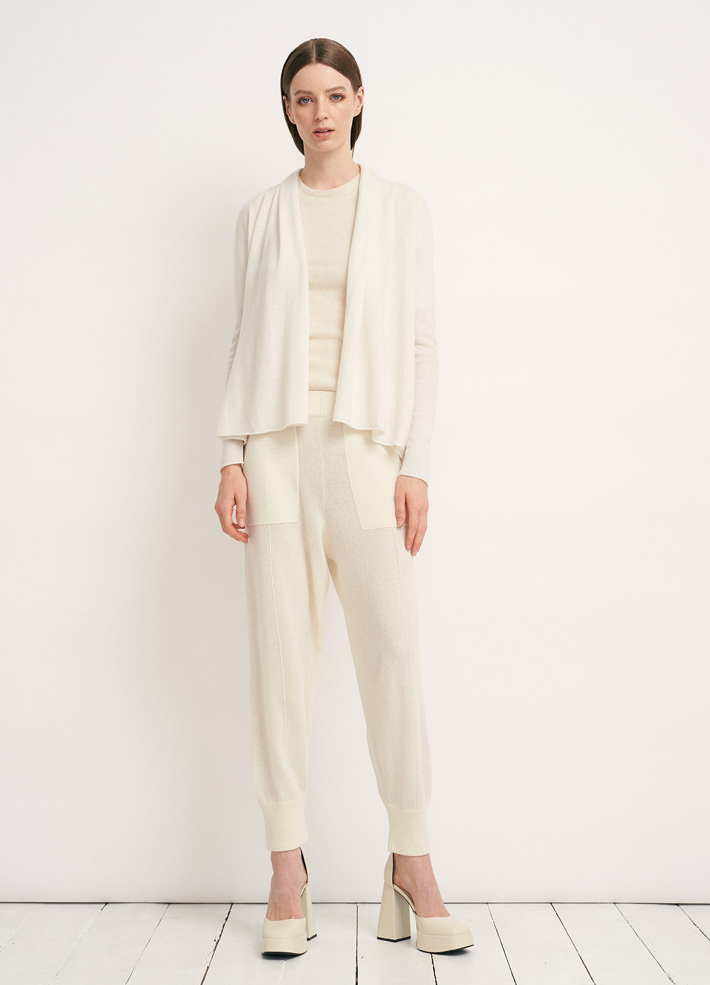 Cashmerism Cropped Flowy Cardigan