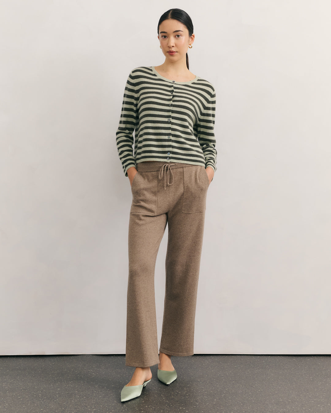 Cashmerism Striped Cardigan