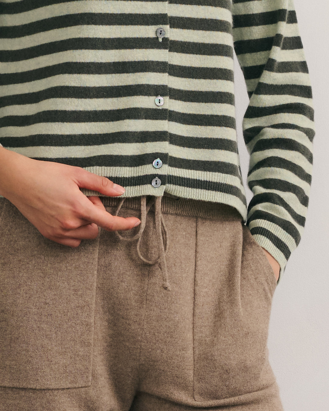 Cashmerism Striped Cardigan