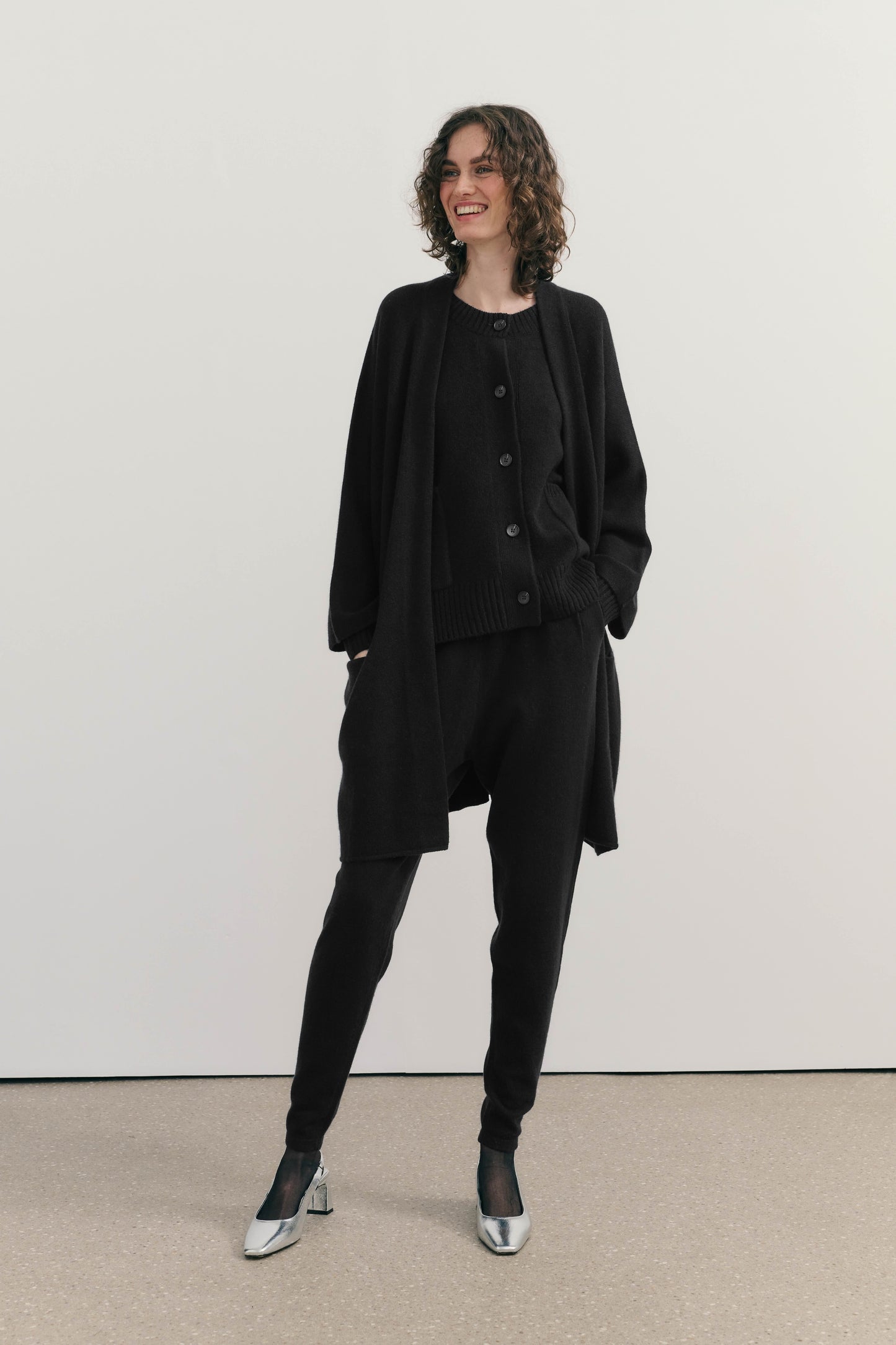 Cashmerism Chunky Crew Neck Cardigan Deluxe