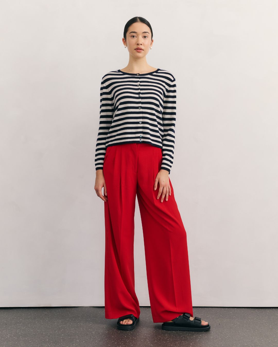Cashmerism Striped Cardigan