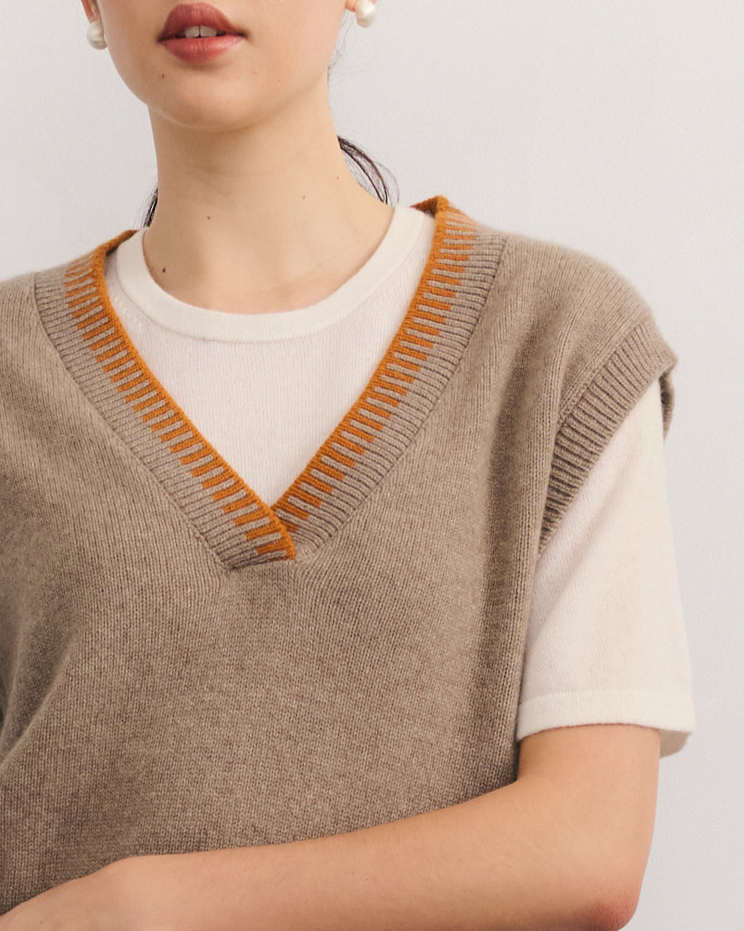 Cashmerism V Neck Vest