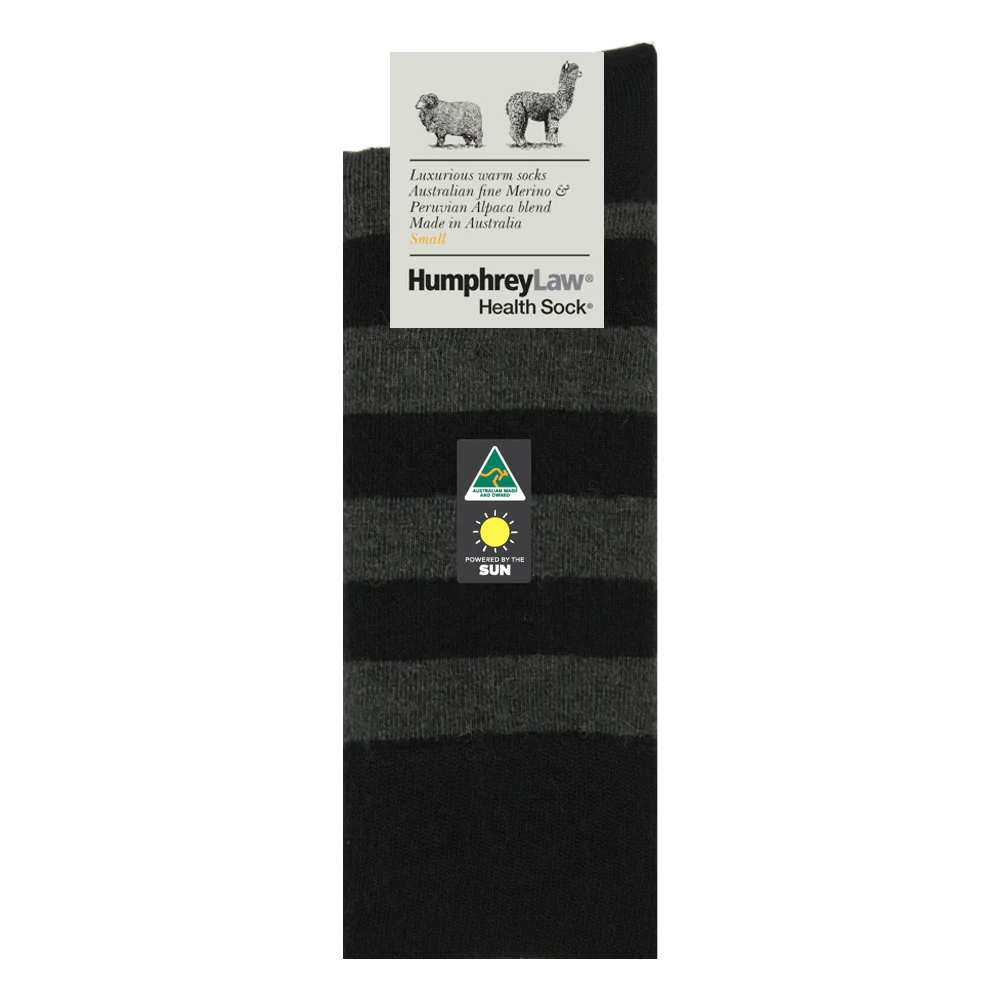 Humphrey Law Alpaca & Merino Stripe Socks