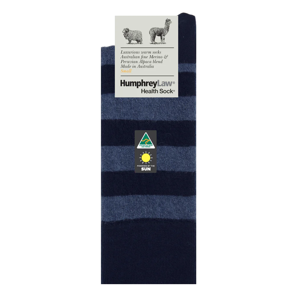 Humphrey Law Alpaca & Merino Stripe Socks