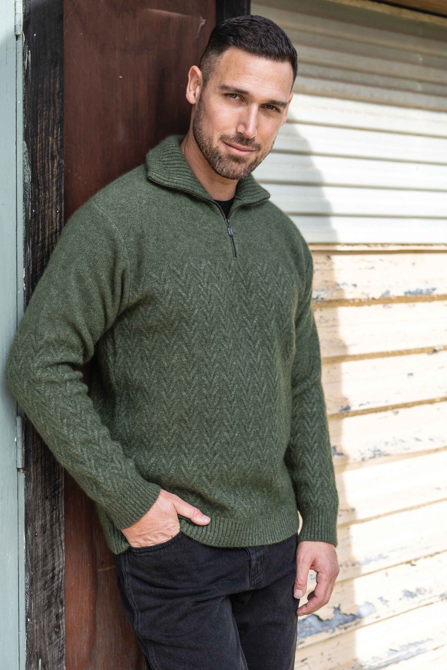 Koru Chevron Zip Jumper