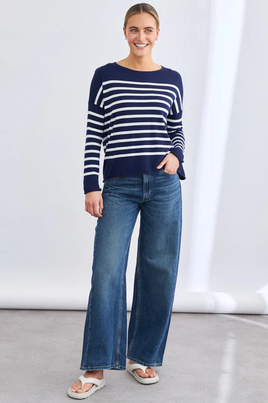 Mia Fratino Como Stripe Crew