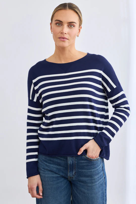 Mia Fratino Como Stripe Crew