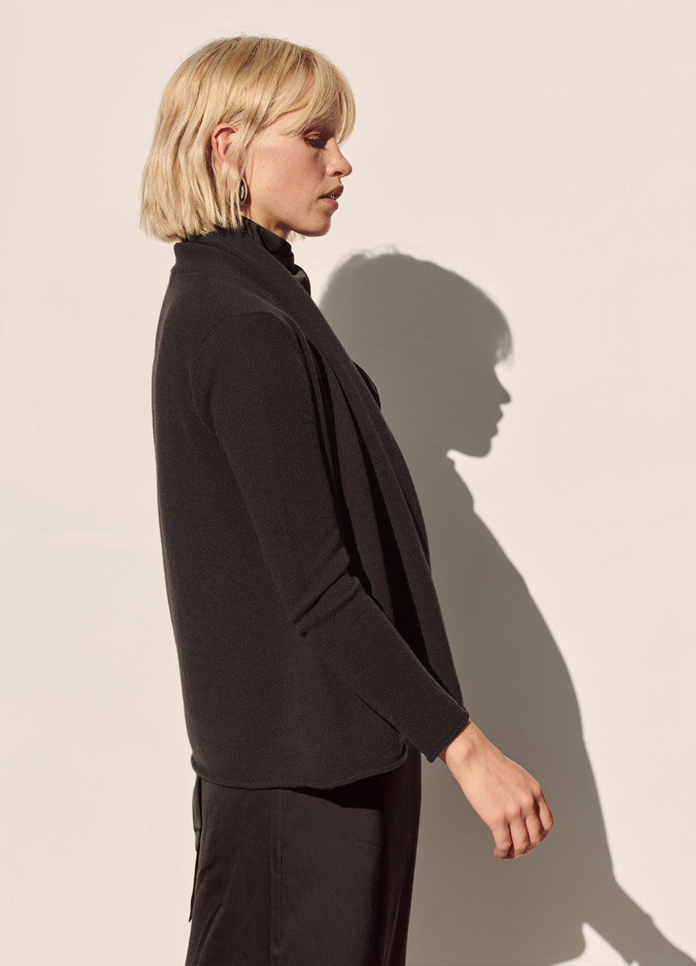 Cashmerism Cropped Flowy Cardigan
