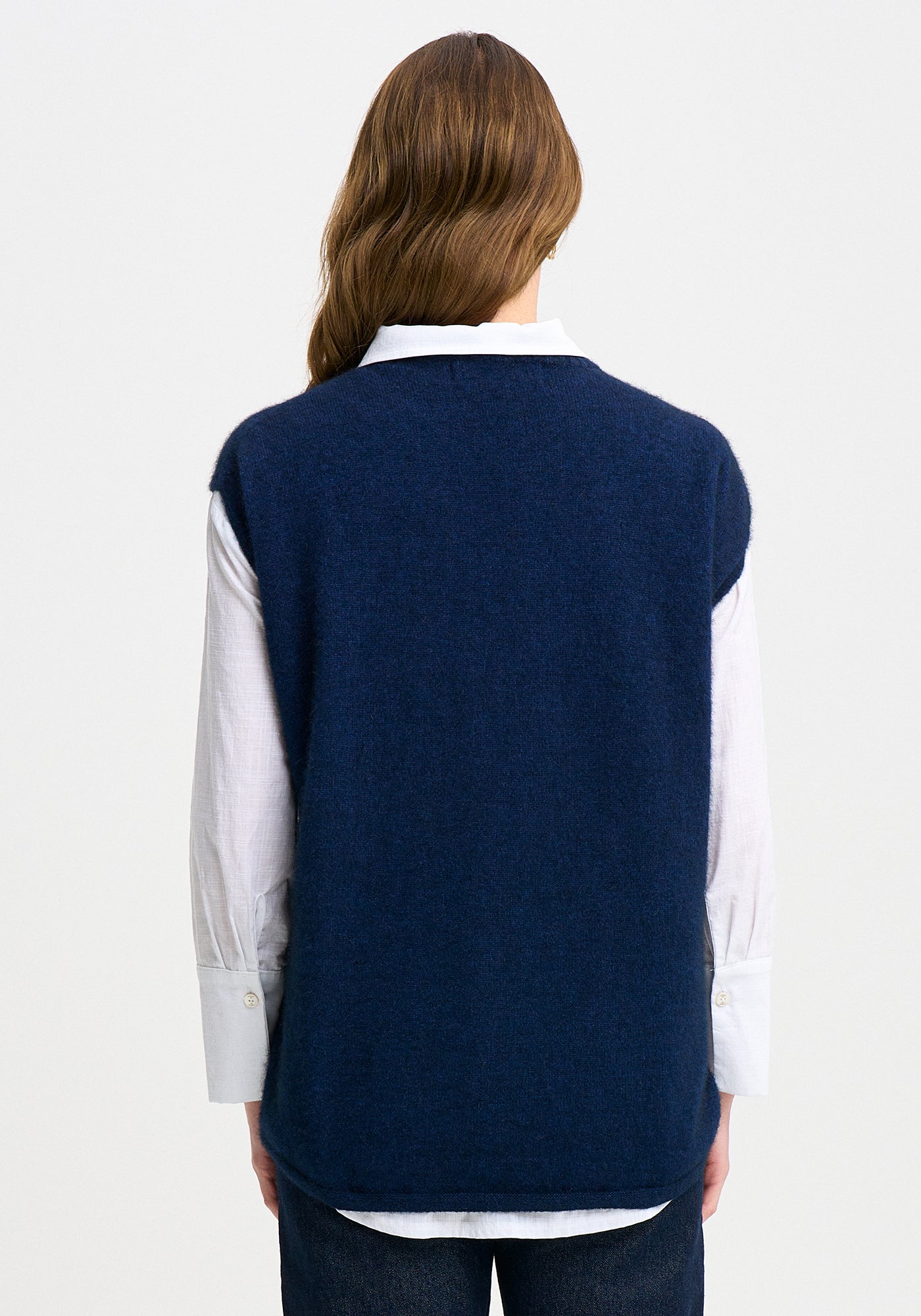 Merinomink Womens Claudia Vest in Merino and Possum