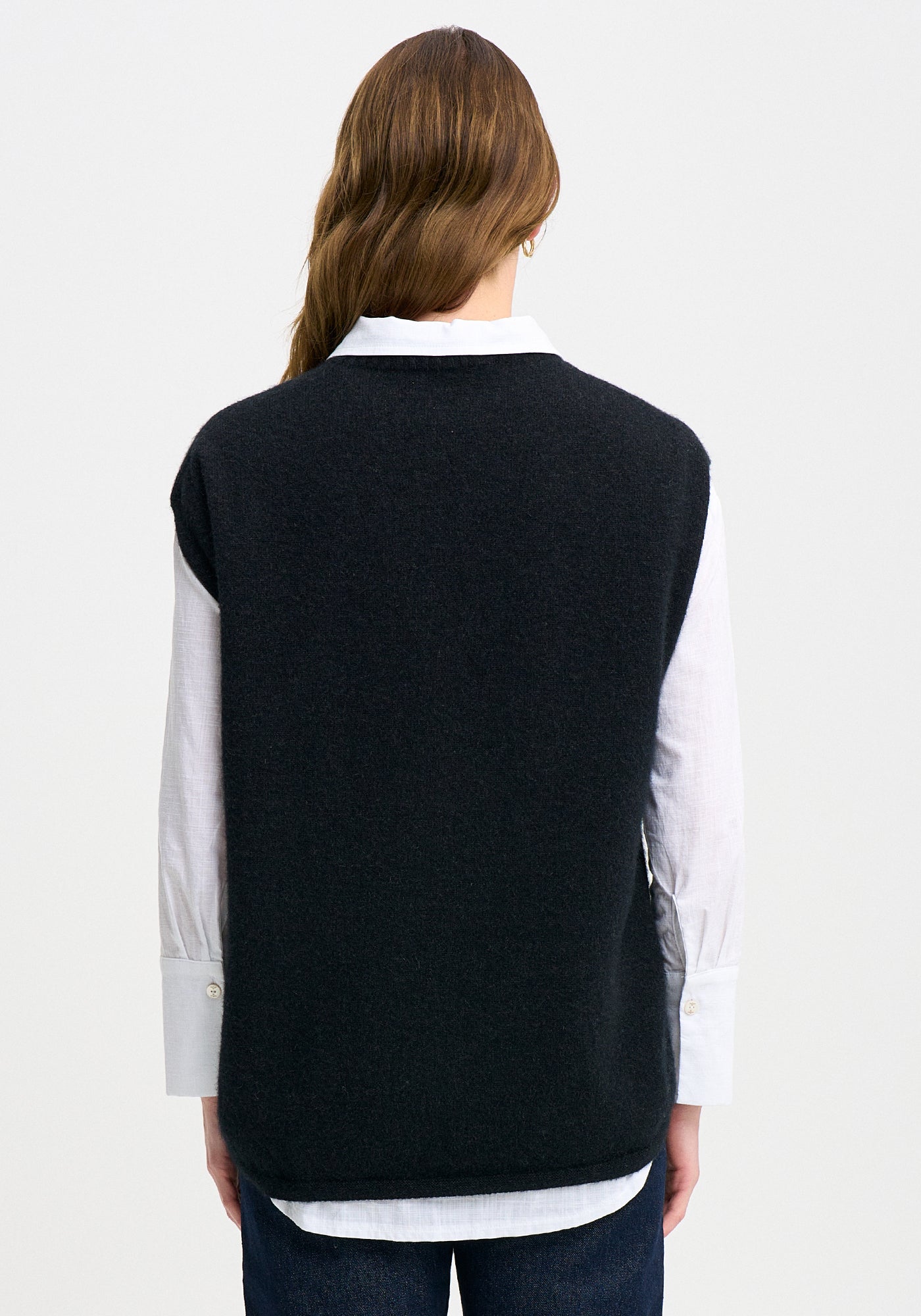 Merinomink Womens Claudia Vest in Merino and Possum
