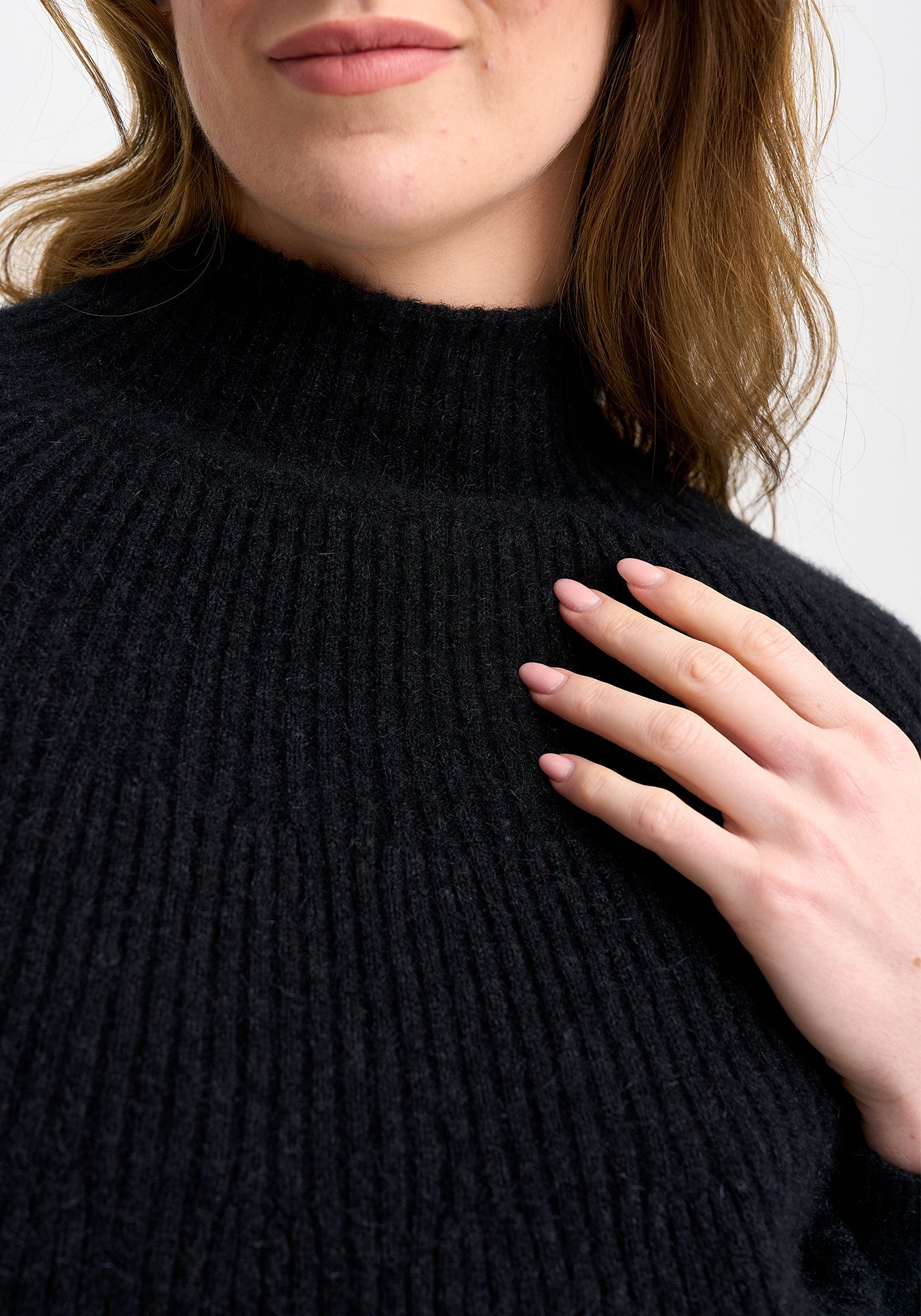 Merinomink Ena Poncho in Possum and Merino Blend