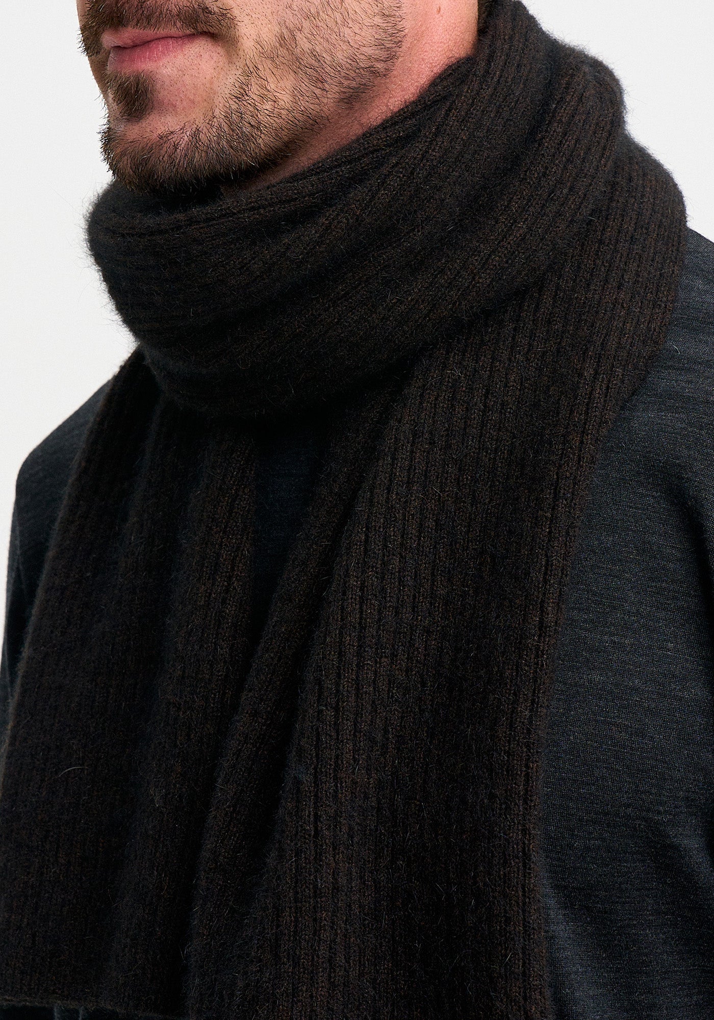 Merinomink Ribbed Scarf