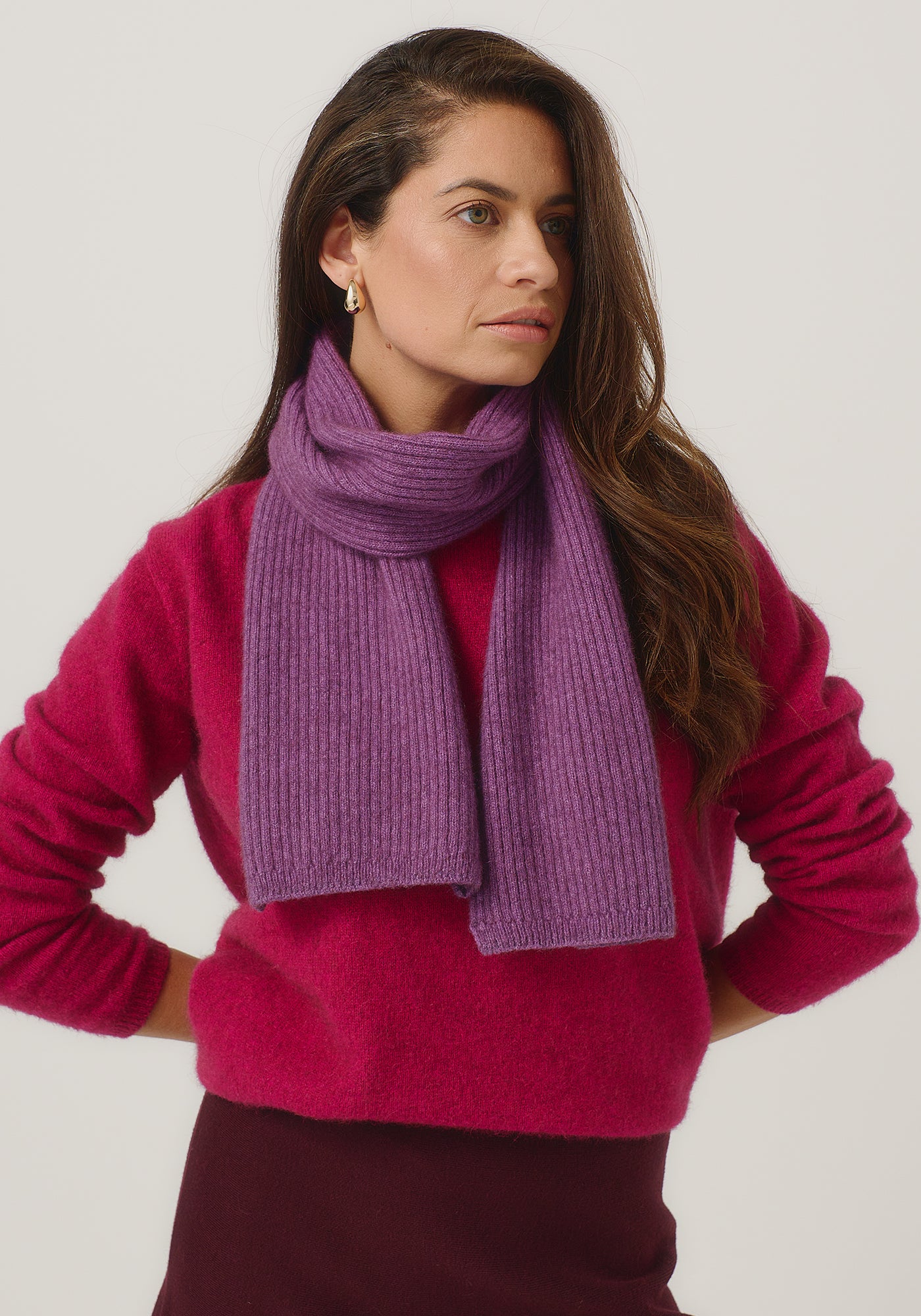 Merinomink Ribbed Scarf