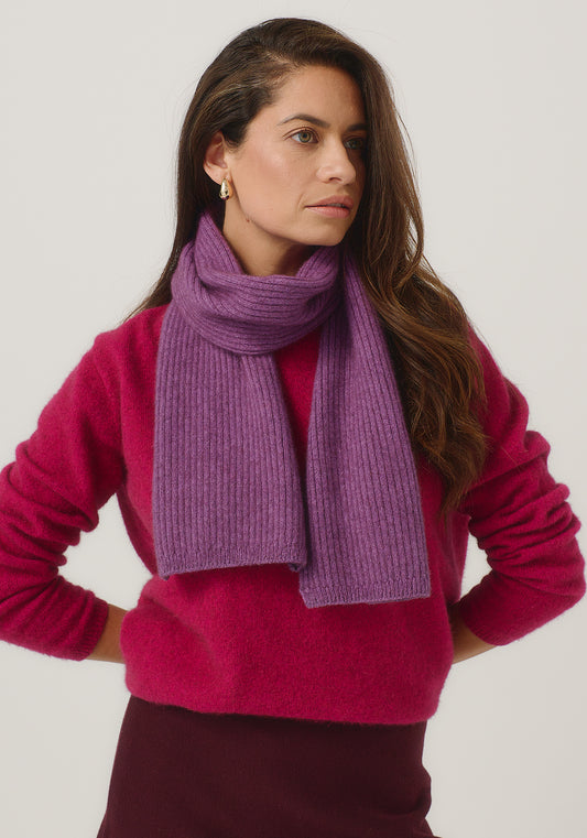 Merinomink Ribbed Scarf