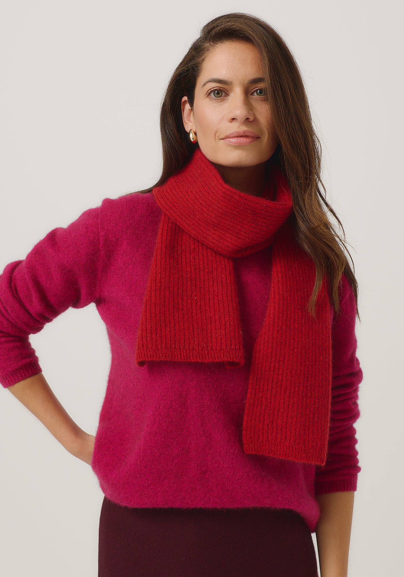 Merinomink Ribbed Scarf