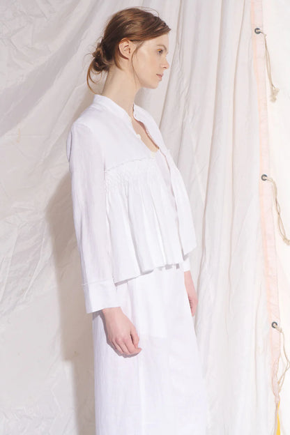 Brigid McLaughlin Valadon Linen Military Jacket