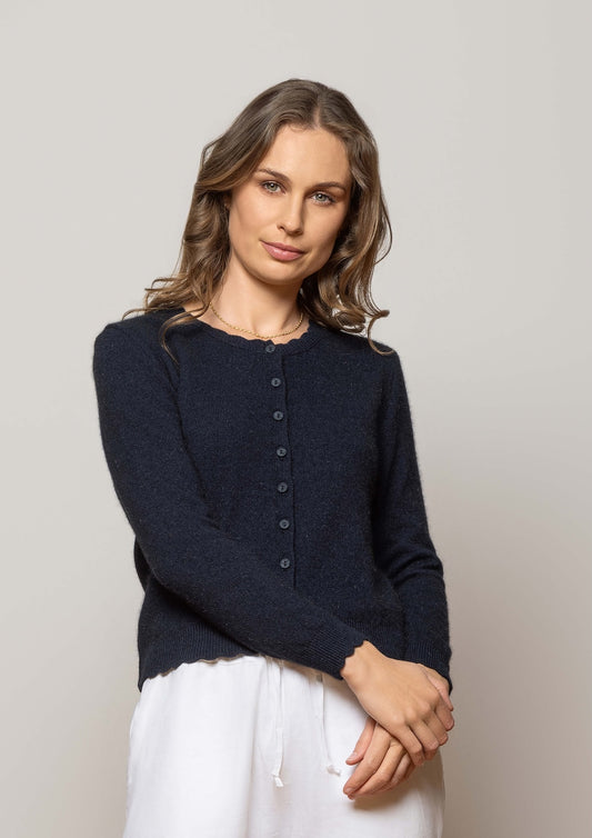 Nobel Wilde Scallop Cardigan