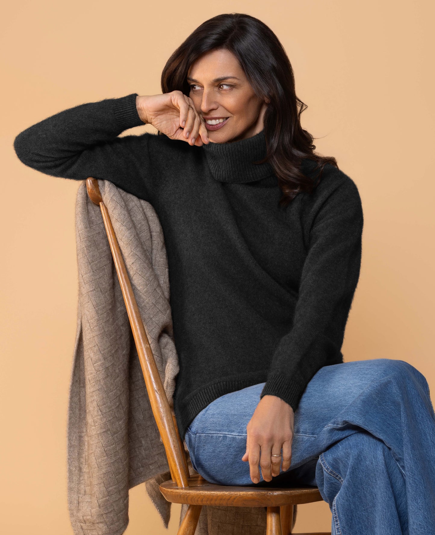 Noble Wild Womens Polo Neck Sweater