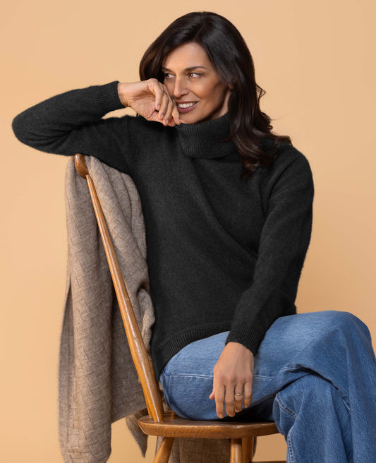 Noble Wild Womens Polo Neck Sweater