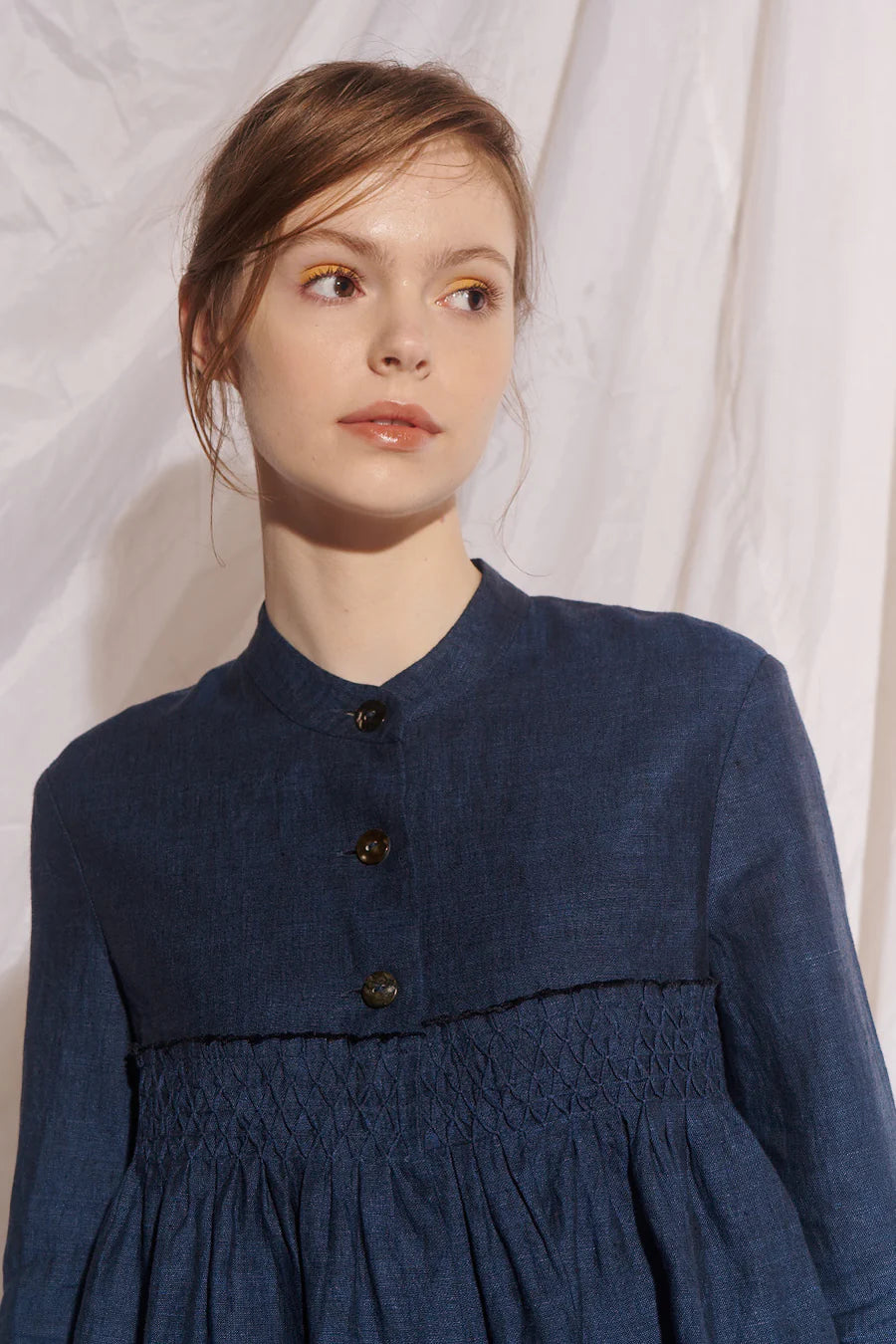 Brigid McLaughlin Valadon Linen Military Jacket