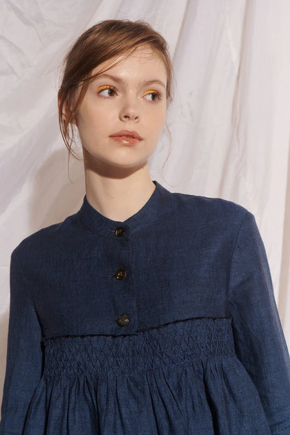 Brigid McLaughlin Valadon Linen Military Jacket
