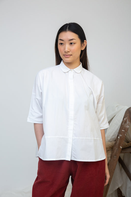 Beaumont Organic Lissie Organic Cotton Jersey and Poplin Shirt