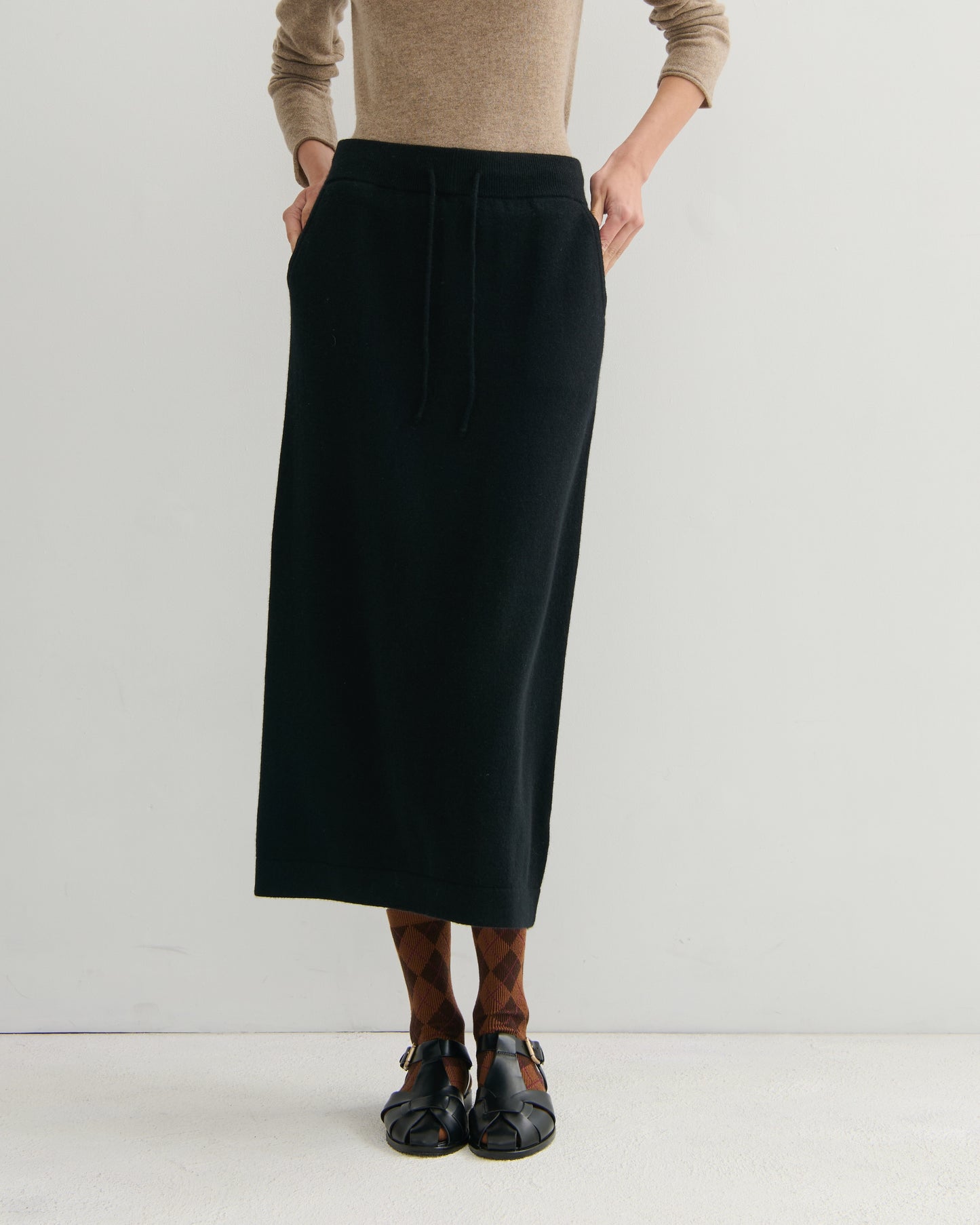Cashmerism Pocketed Cashmere Pencil Skirt