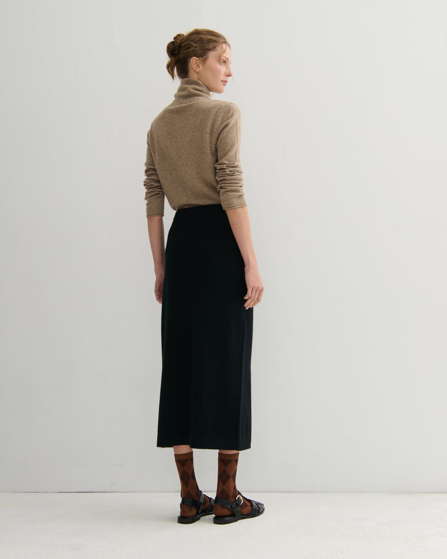 Cashmerism Pocketed Cashmere Pencil Skirt