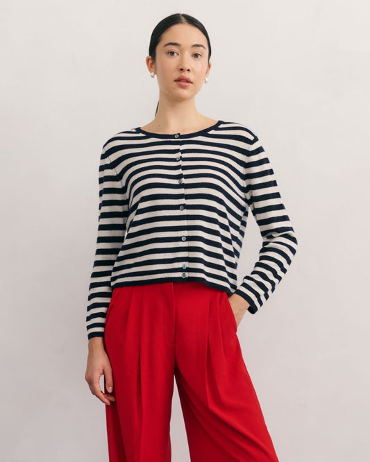 Cashmerism Striped Cardigan
