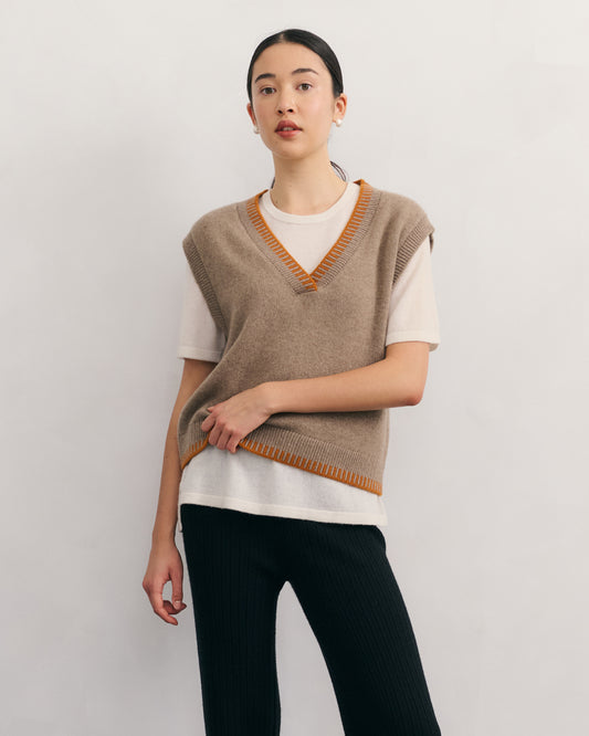 Cashmerism V Neck Vest