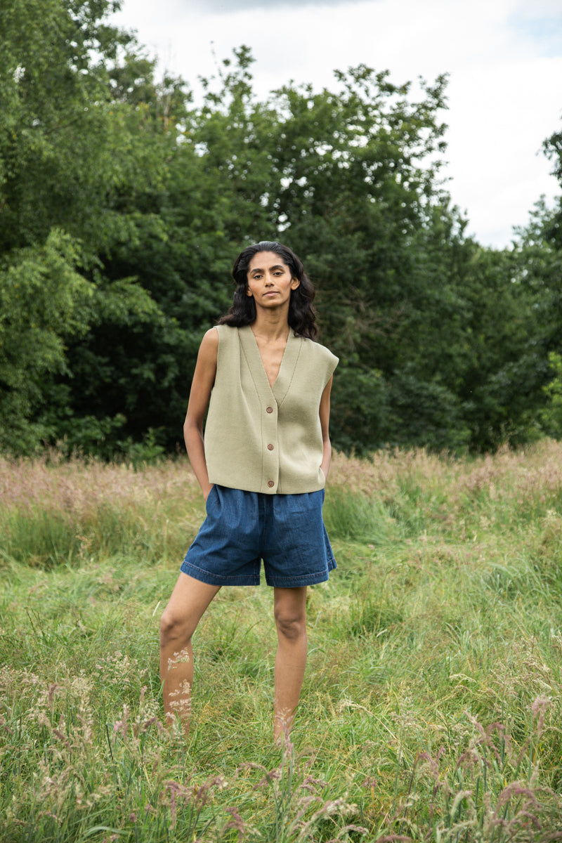 Beaumont Organic Aila Organic Cotton Knitted Vest