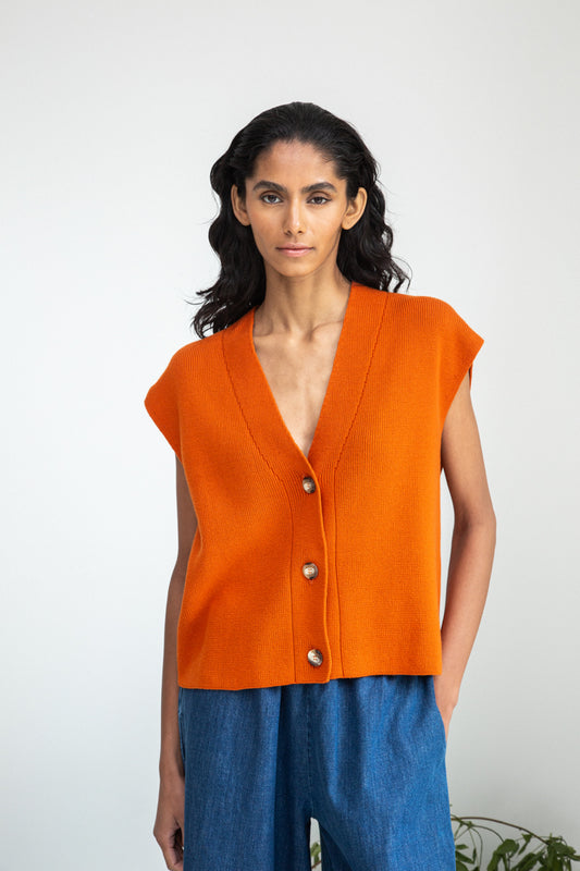 Beaumont Organic Aila Organic Cotton Knitted Vest