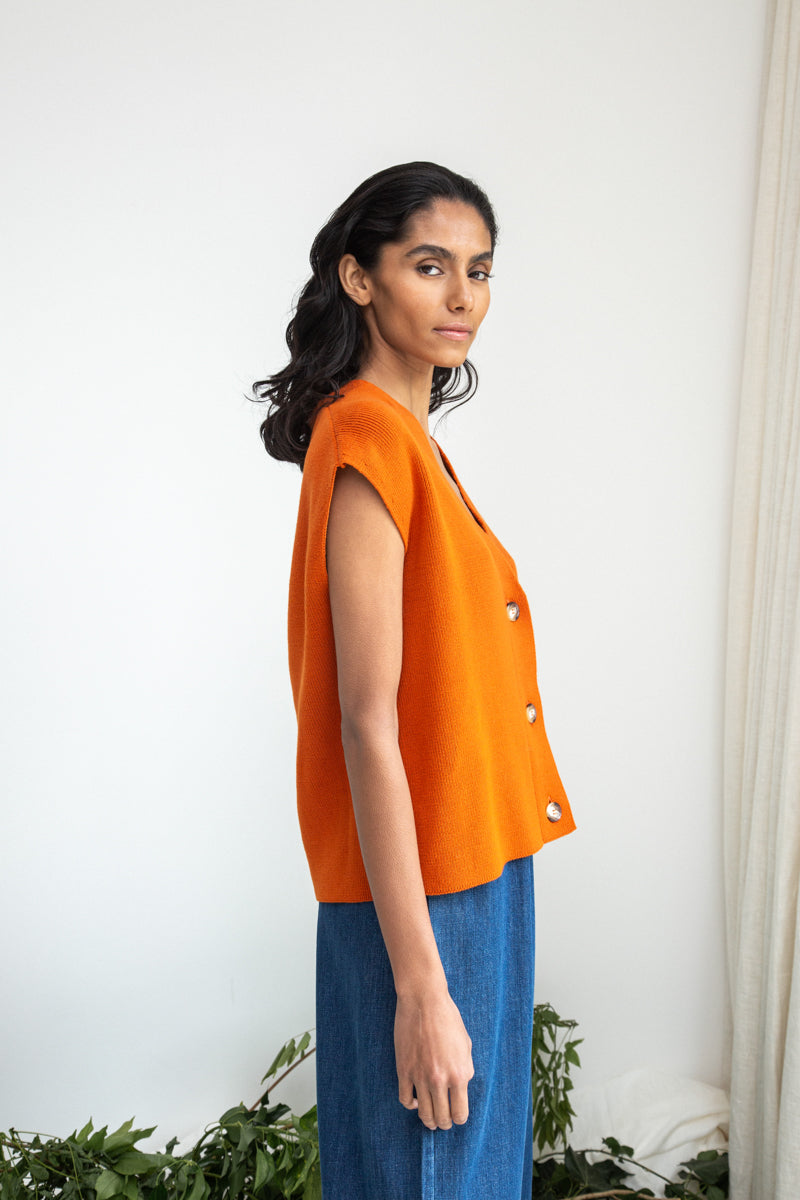 Beaumont Organic Aila Organic Cotton Knitted Vest