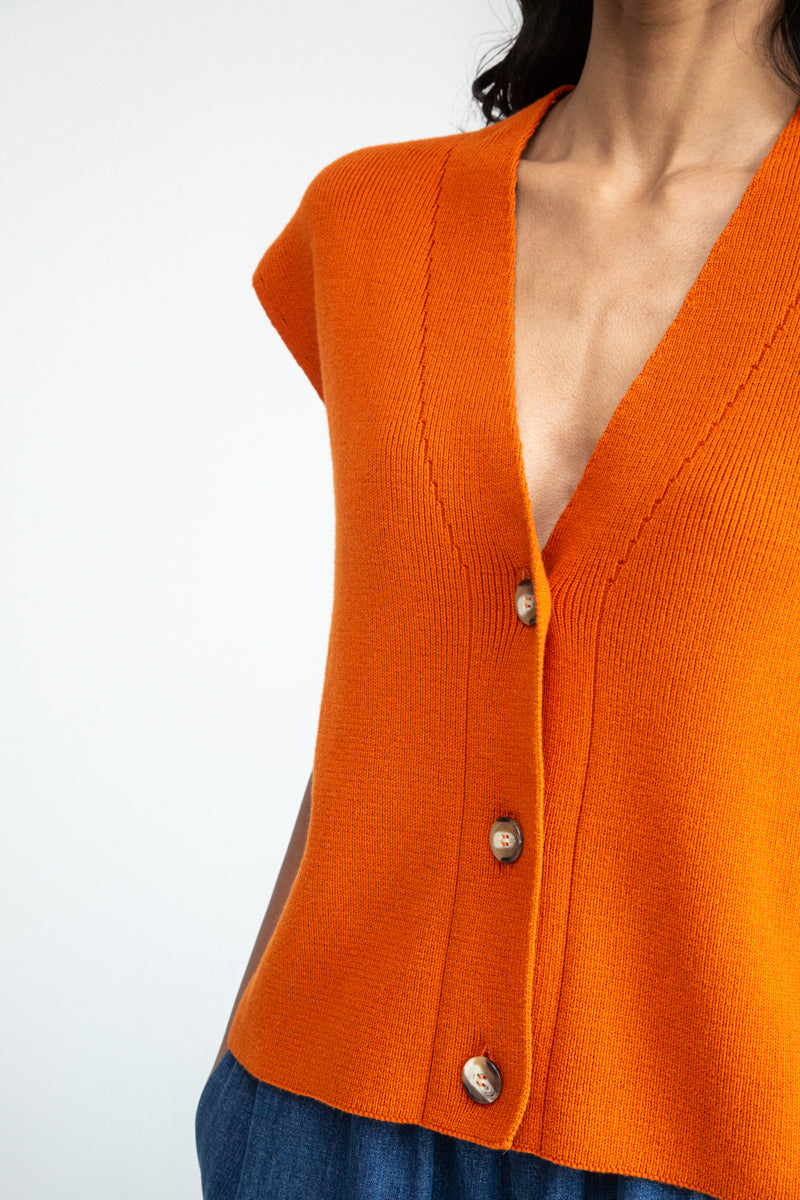 Beaumont Organic Aila Organic Cotton Knitted Vest