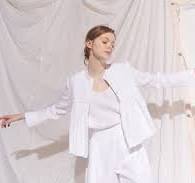 Brigid McLaughlin Valadon Linen Military Jacket