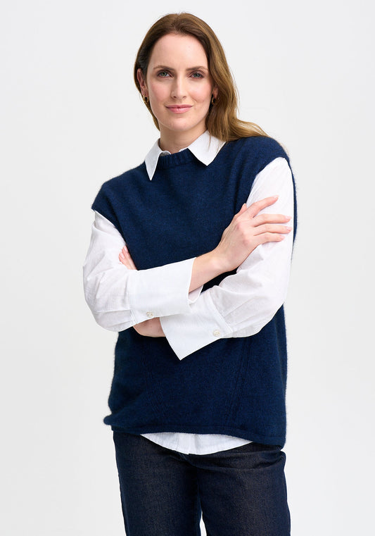 Merinomink Womens Claudia Vest in Merino and Possum